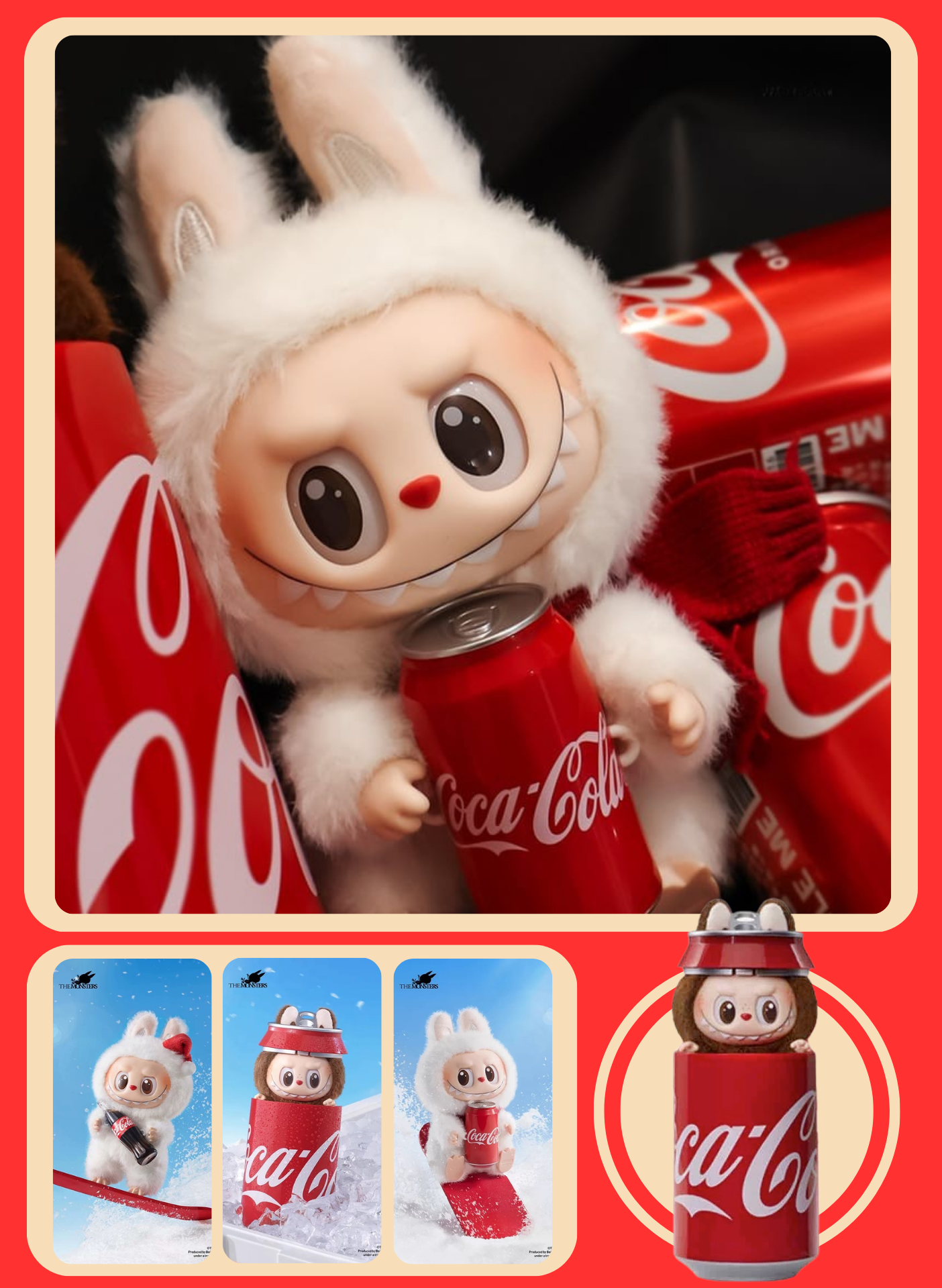 THE MONSTERS COCA-COLA SERIES-Vinyl Face Blind Box